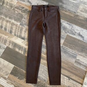 Liverpool Brown Faux Suede Pants